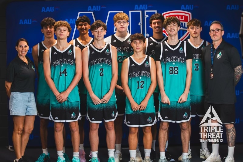 GC Ignite team with coach